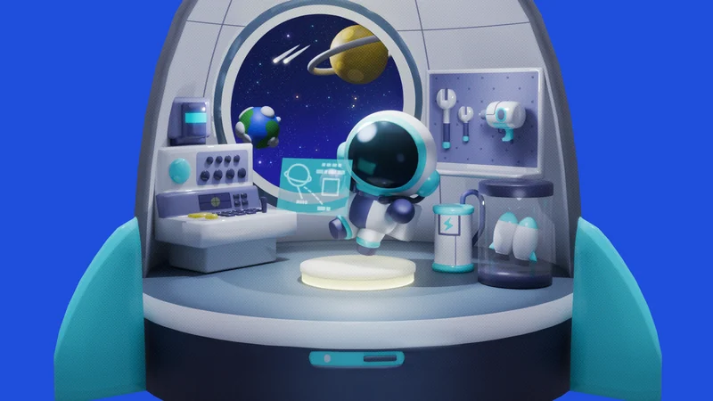 Playful Orbit（アストロ君ジオラマ ロケット）